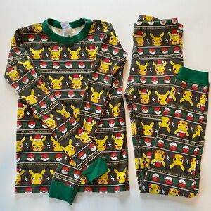 Hanna Andersson Pokémon Christmas Long John Pajama Set - 100% Organic Cotton